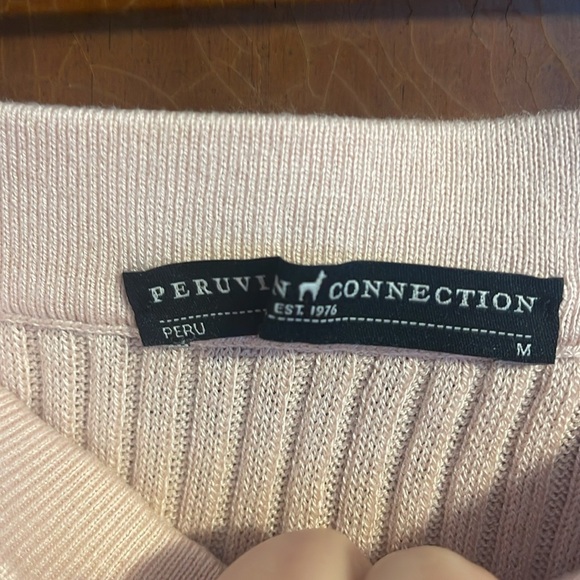 Peruvian connection sweater skirt, medium, pale pink - Picture 2 of 3